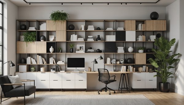 Comment choisir des étagères modulables pour un bureau fonctionnel et esthétique